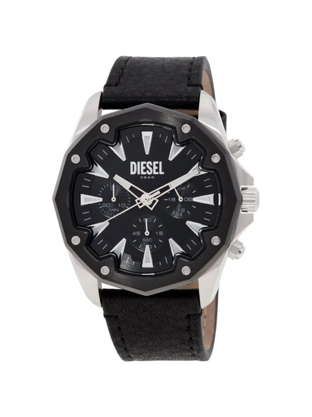 NWT Diesel Stinger Chronograph Quartz Black Dial Men's Watch